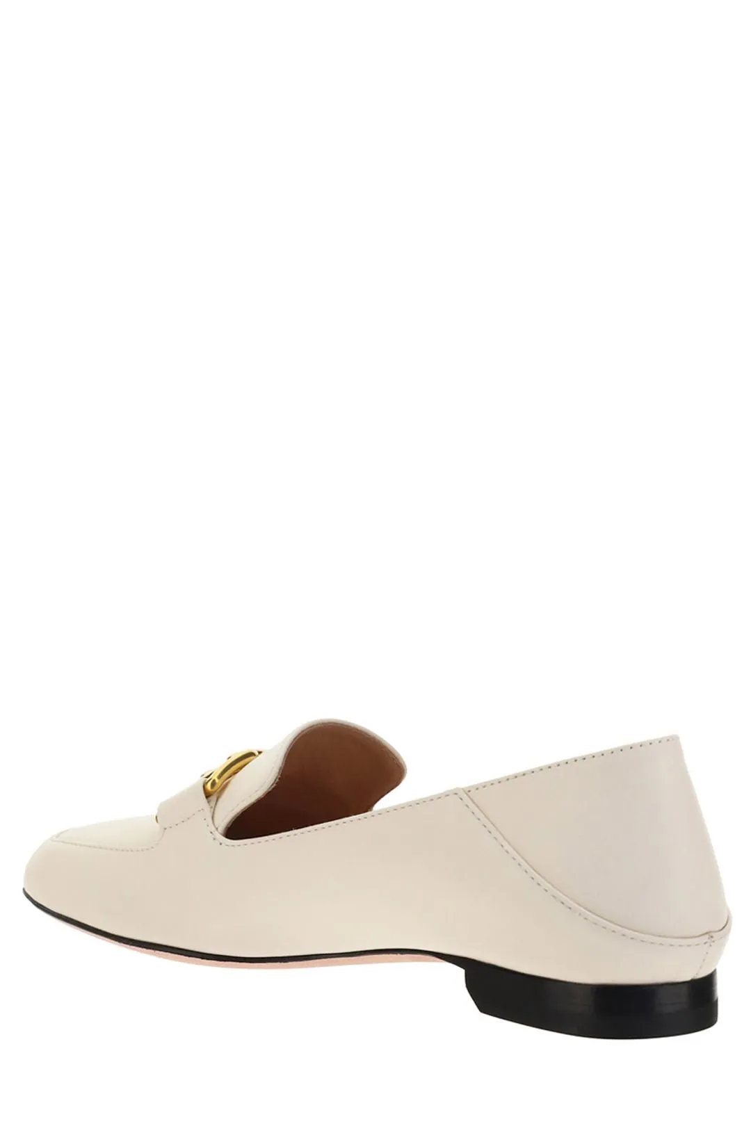 Bally Ellah B Logo Plaque Square-Toe Loafers