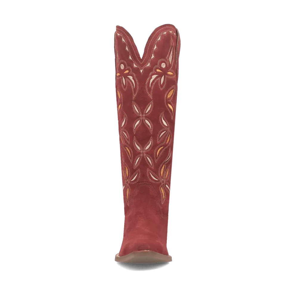BANDELERA LAD 16 SUEDE W/INLAY BURGUNDY