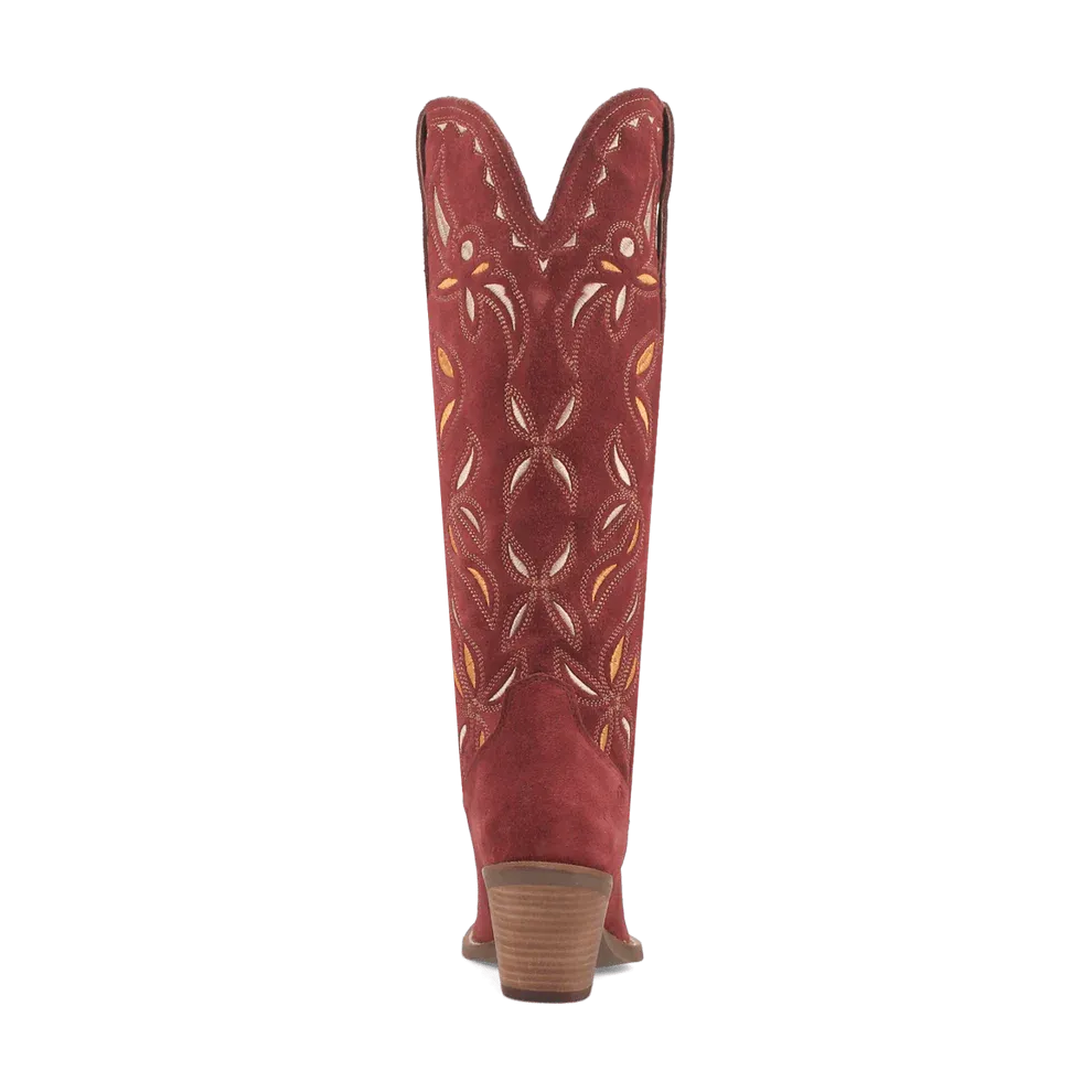 BANDELERA LAD 16 SUEDE W/INLAY BURGUNDY