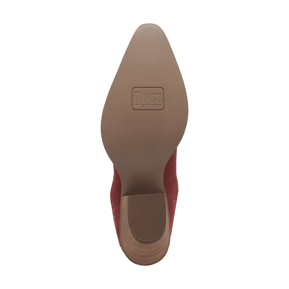 BANDELERA LAD 16 SUEDE W/INLAY BURGUNDY