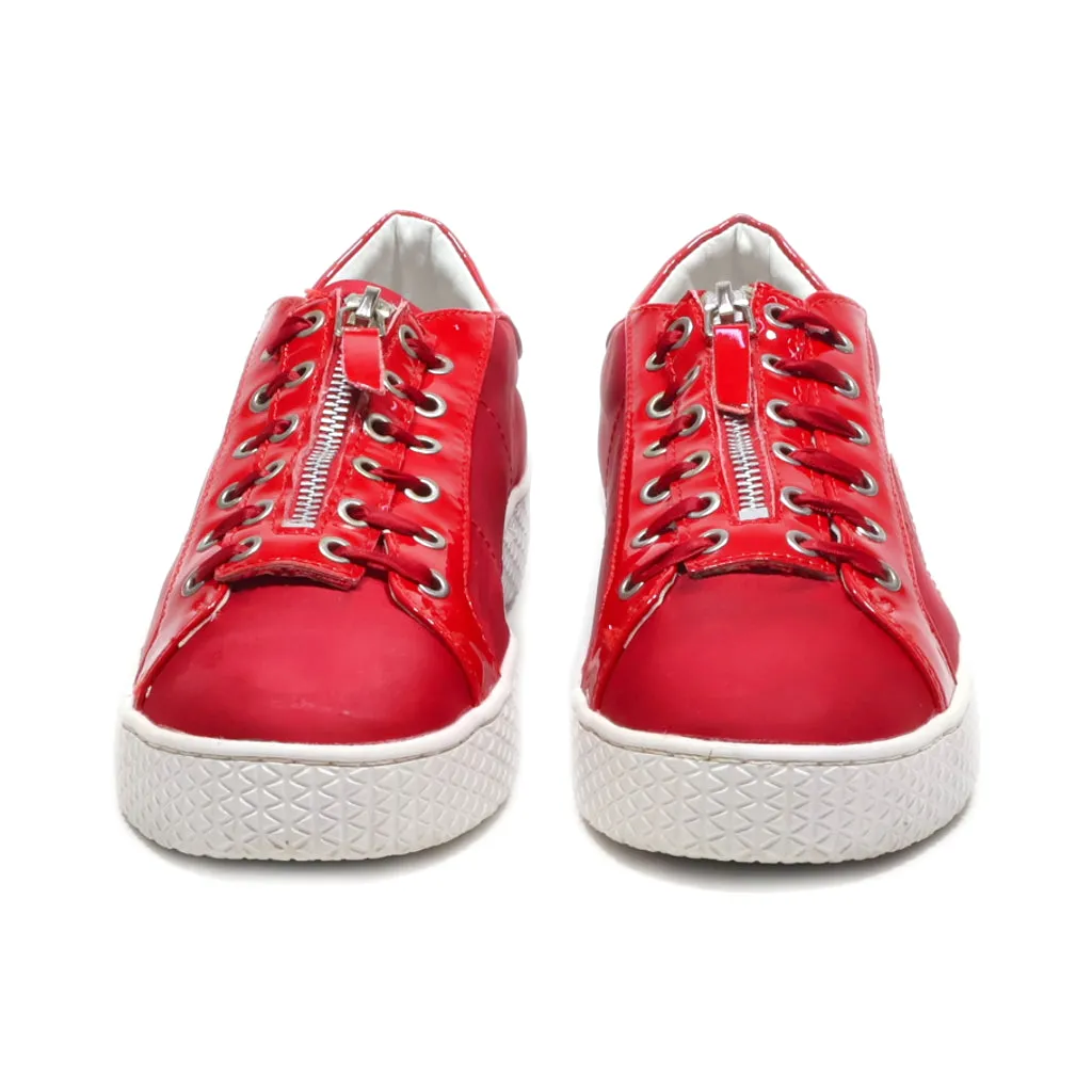 Bugatti Low-Top Sneakers Leather Red Colour For Women