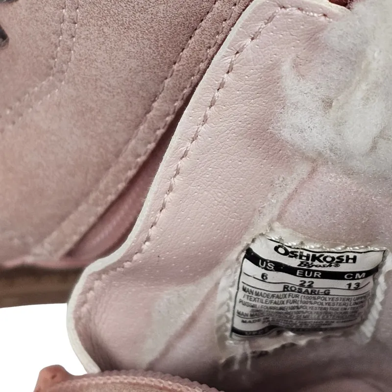 Oshkosh Girls Boots Size 6 Pink Suede NWT